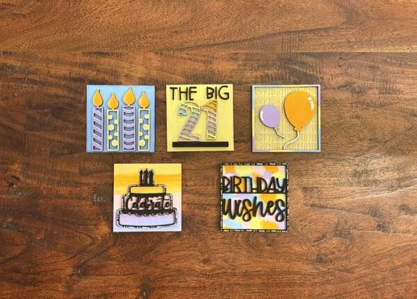Birthday Interchangeable Squares Set of 5 - Image 2