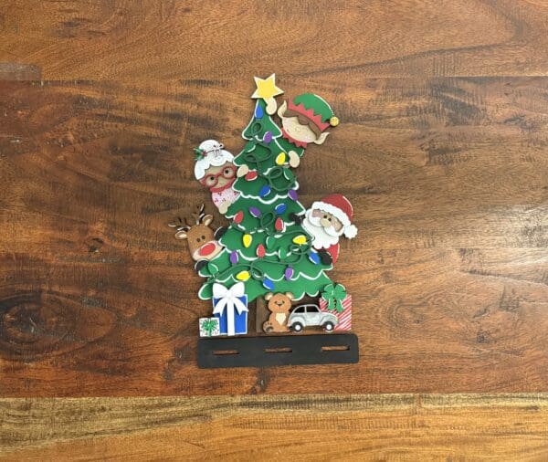 Santa Elf Standing Christmas Tree Shelf Sitter - Image 4