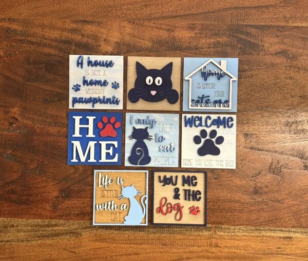 Cats and Dogs Everyday Interchangeable Squares Mix & Match