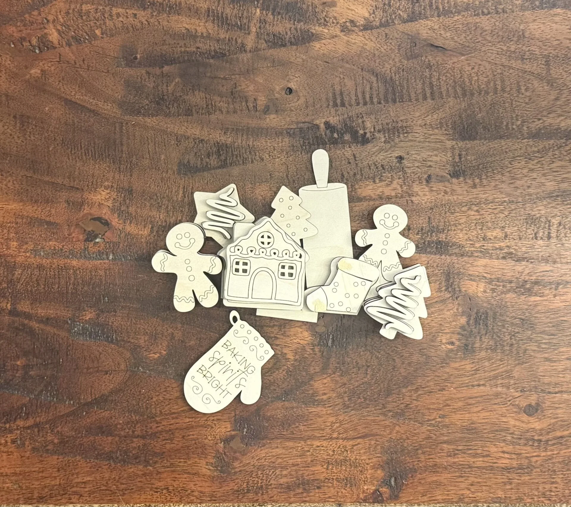 Gingerbread Cookies For Flower Basket Interchangeable Weave Basket - Image 2