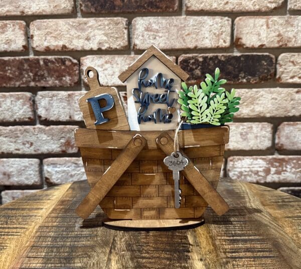 Home Sweet Home For Flower Basket Interchangeable Weave Basket - 2 Choices