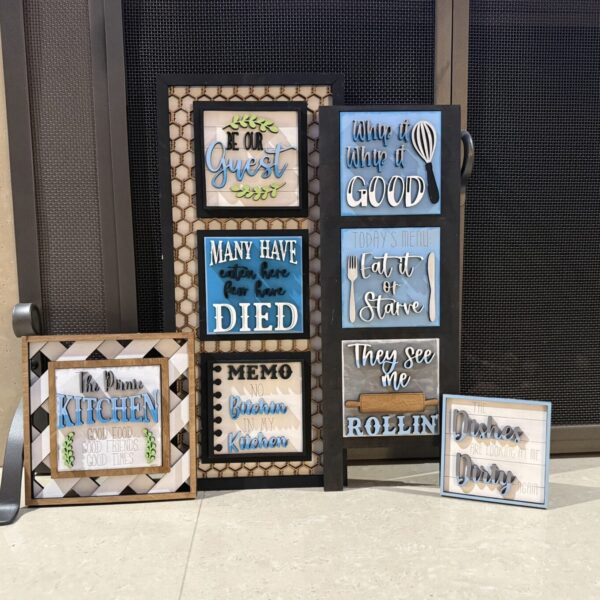 Kitchen Everyday Interchangeable Squares Set of 8