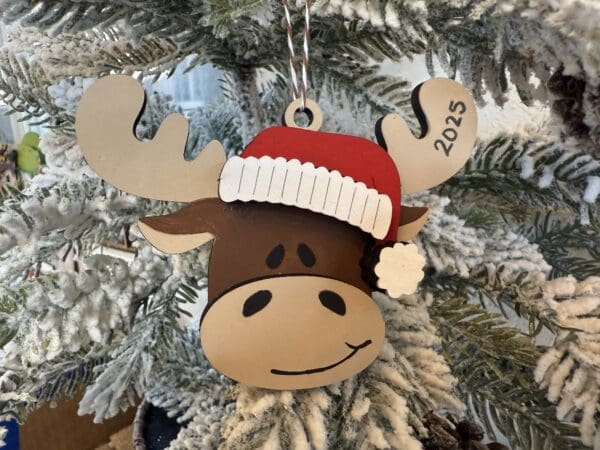 DIY Kids Craft Pop Out Christmas Moose Ornament Kit