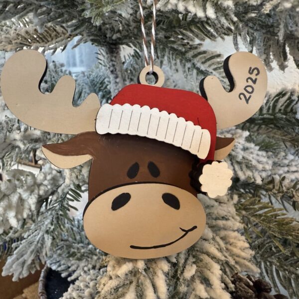 DIY Kids Craft Pop Out Christmas Moose Ornament Kit