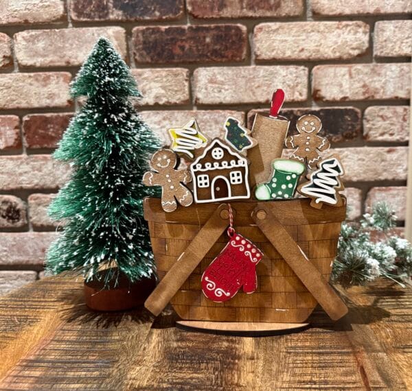 Gingerbread Cookies For Flower Basket Interchangeable Weave Basket