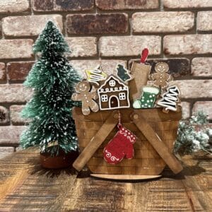 Gingerbread Cookies For Flower Basket Interchangeable Weave Basket