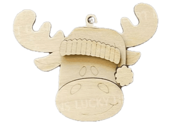 DIY Kids Craft Pop Out Christmas Moose Ornament Kit - Image 3