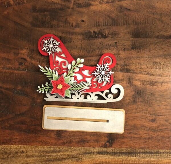 Santa Sleigh Shelf Sitter - Image 2