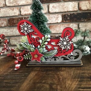 Santa Sleigh Shelf Sitter