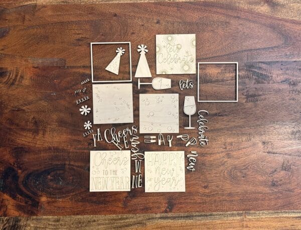 New Years Interchangeable Squares Set of 5 - Image 4