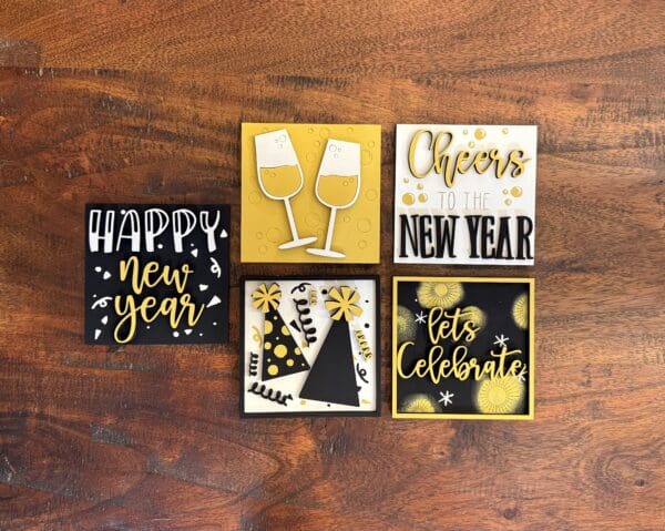 New Years Interchangeable Squares Set of 5 - Image 2
