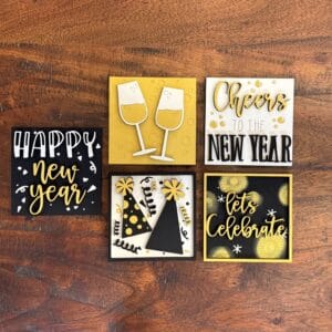 New Years Interchangeable Squares Mix & Match