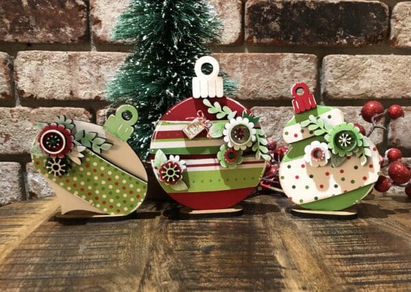 Chunky Floral Christmas Ornaments