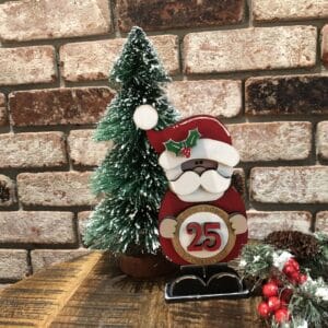 Santa Countdown To Christmas Shelf Sitter