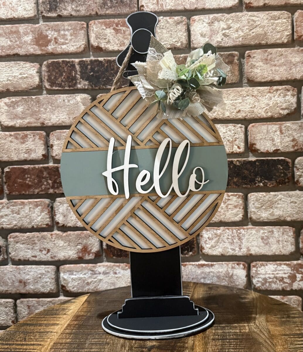 Welcome Hello Custom Door Hanger - Image 4