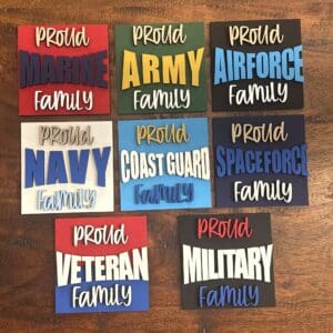 Military Branches Interchangeable Squares Mix & Match