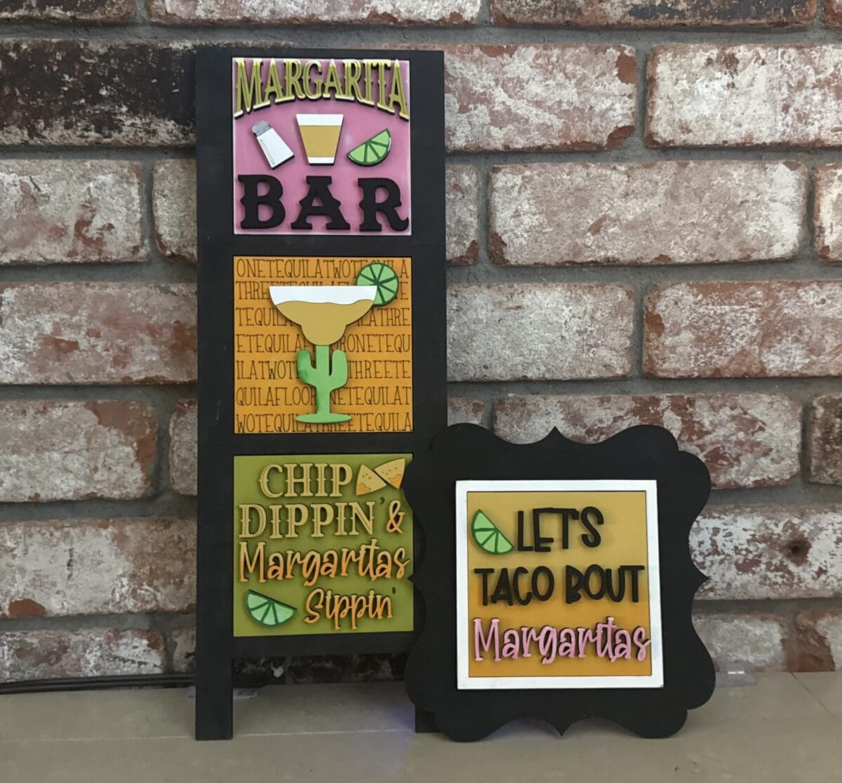 Bar Margarita Beer Wine Interchangeable Squares Mix & Match - Image 3