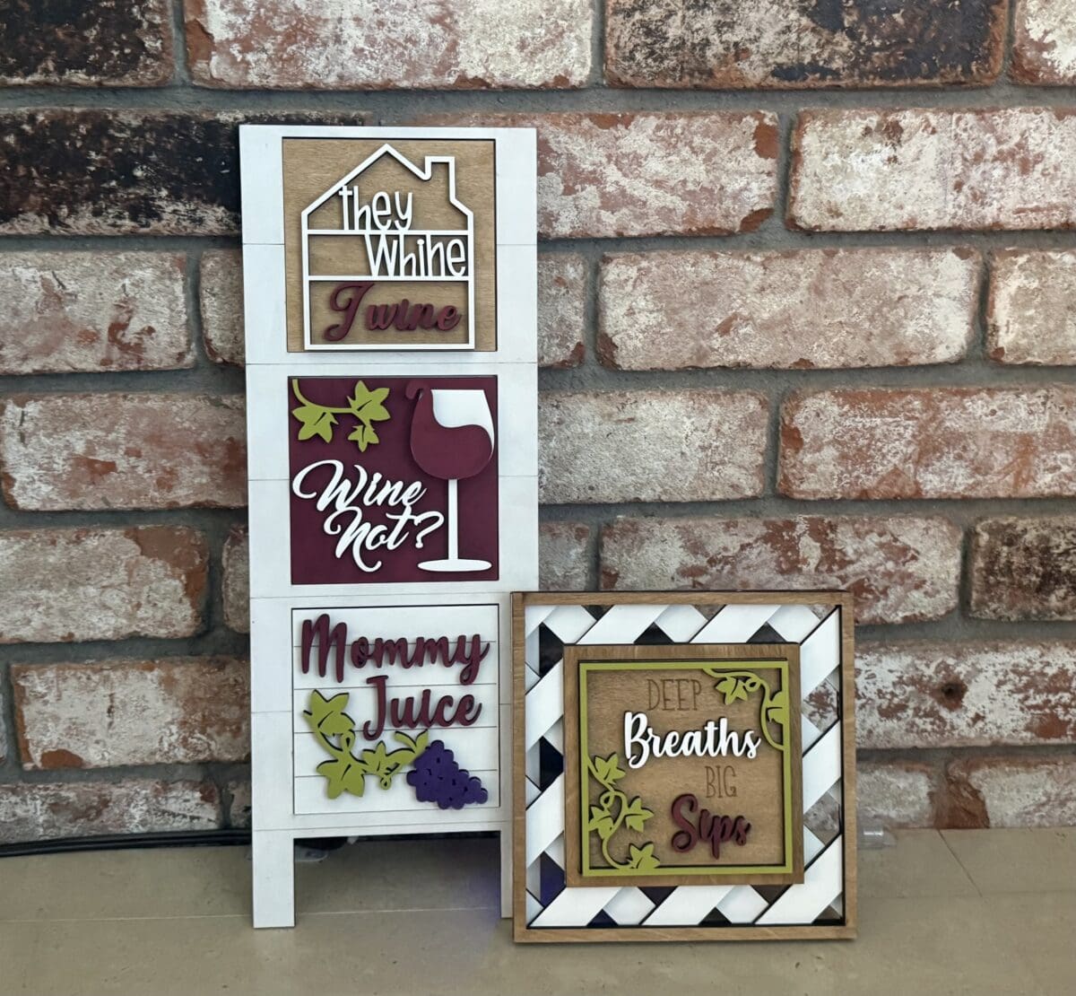 Bar Margarita Beer Wine Interchangeable Squares Mix & Match - Image 5