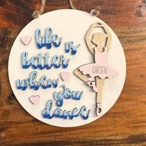 Ballet Dance Door Hanger