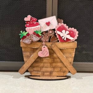 Valentine Chocolates For Flower Basket Interchangeable Weave Basket