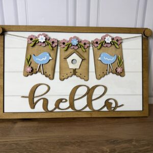 Banner Spring Birds Interchangeable