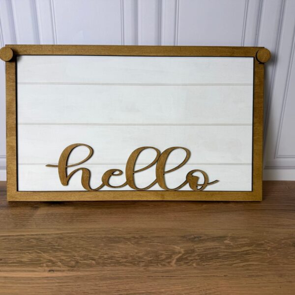 Banner Welcome Hello Sign