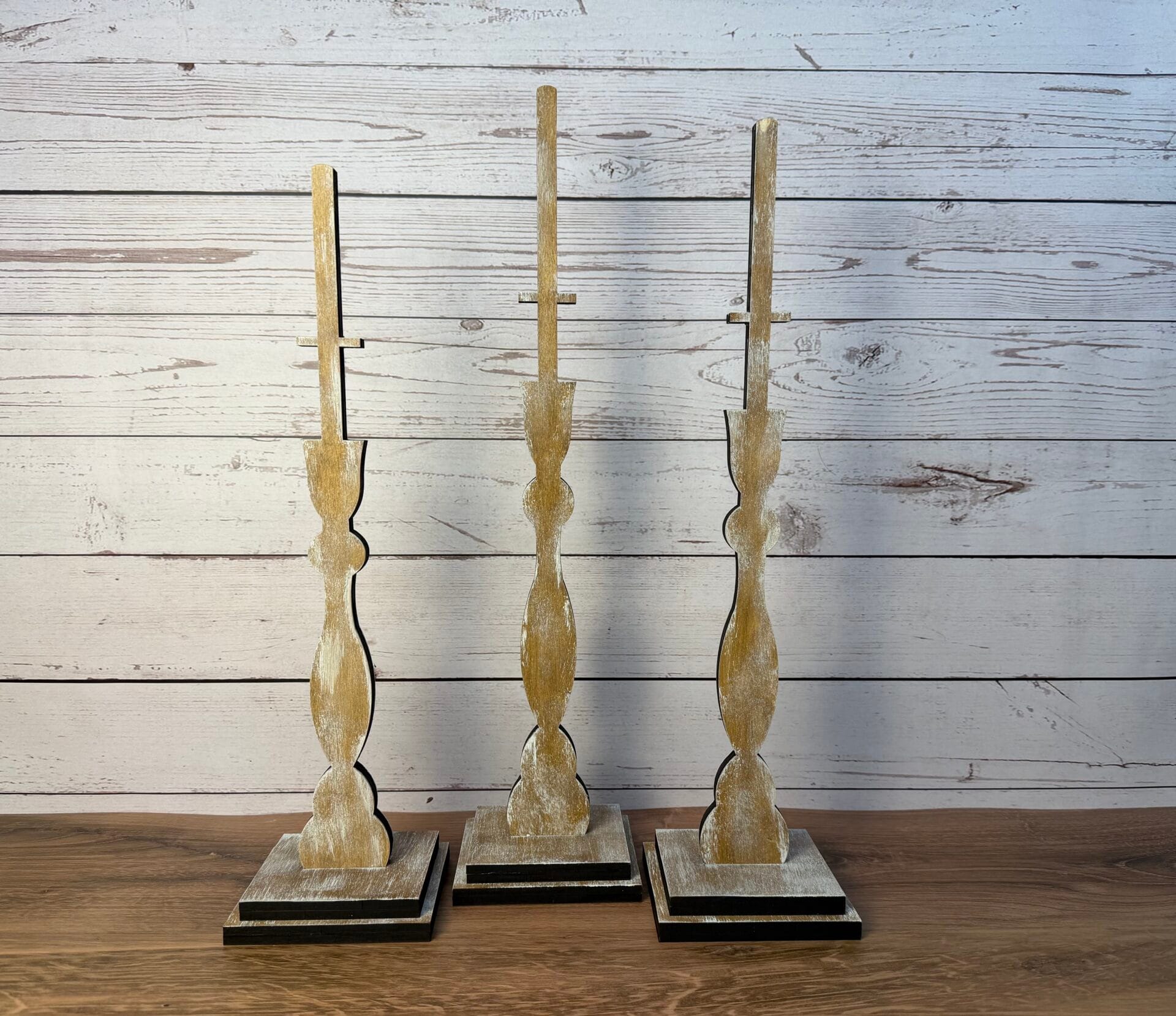 Pennant Stands Interchangeable Set of 3