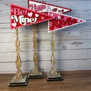 Valentine Pennant Interchangeable 3 Piece Set