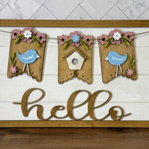 Banner Spring Birds Interchangeable