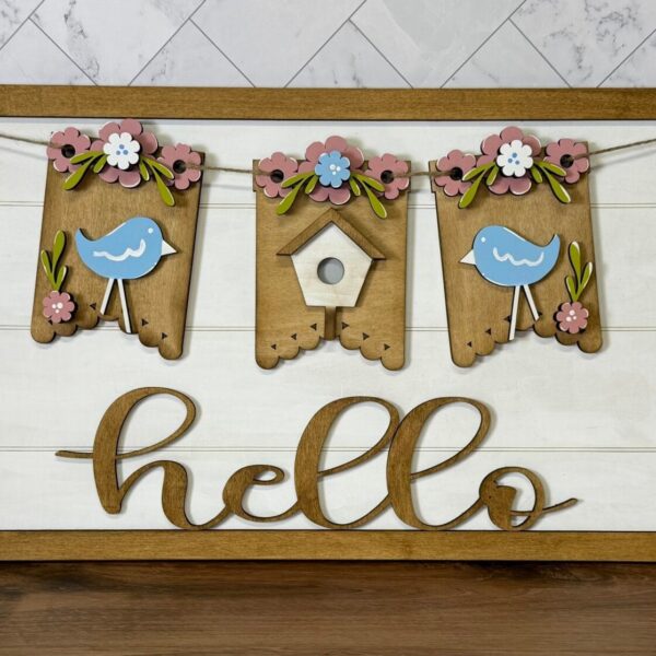 Banner Spring Birds Interchangeable