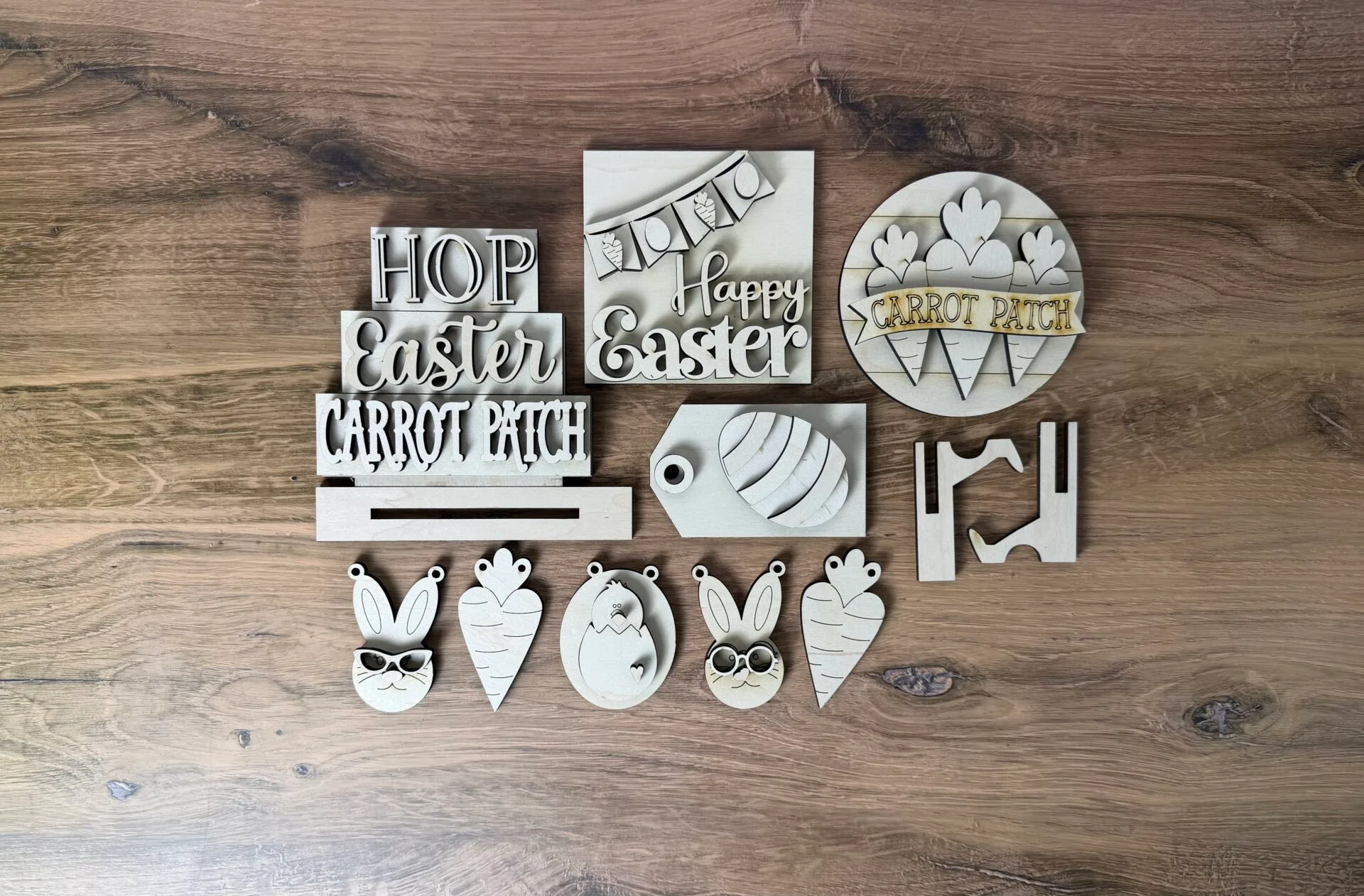 Easter Carrot Patch Tiered Tray Individual Pieces - Image 2