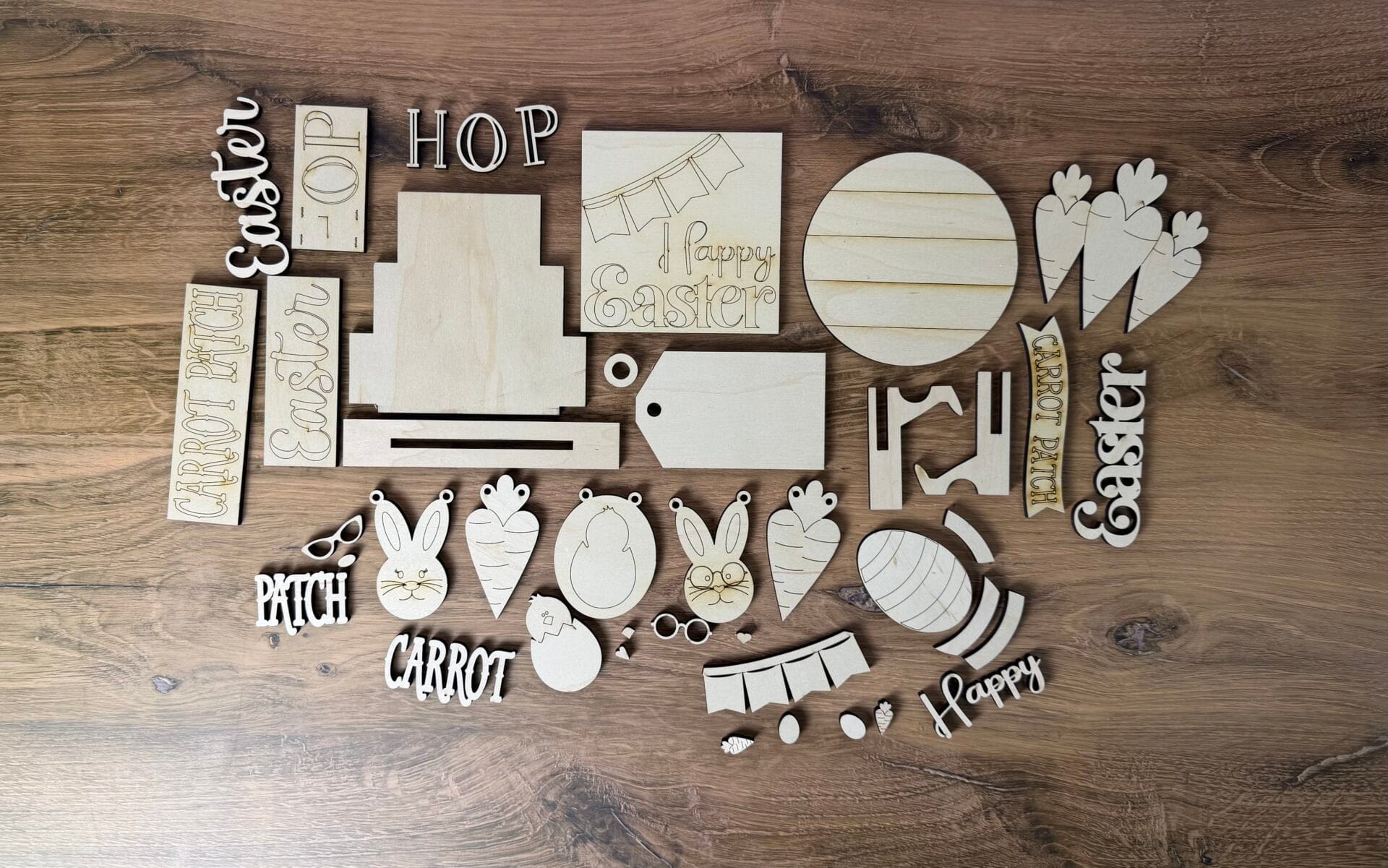 Easter Carrot Patch Tiered Tray 5 Piece Set - Image 3