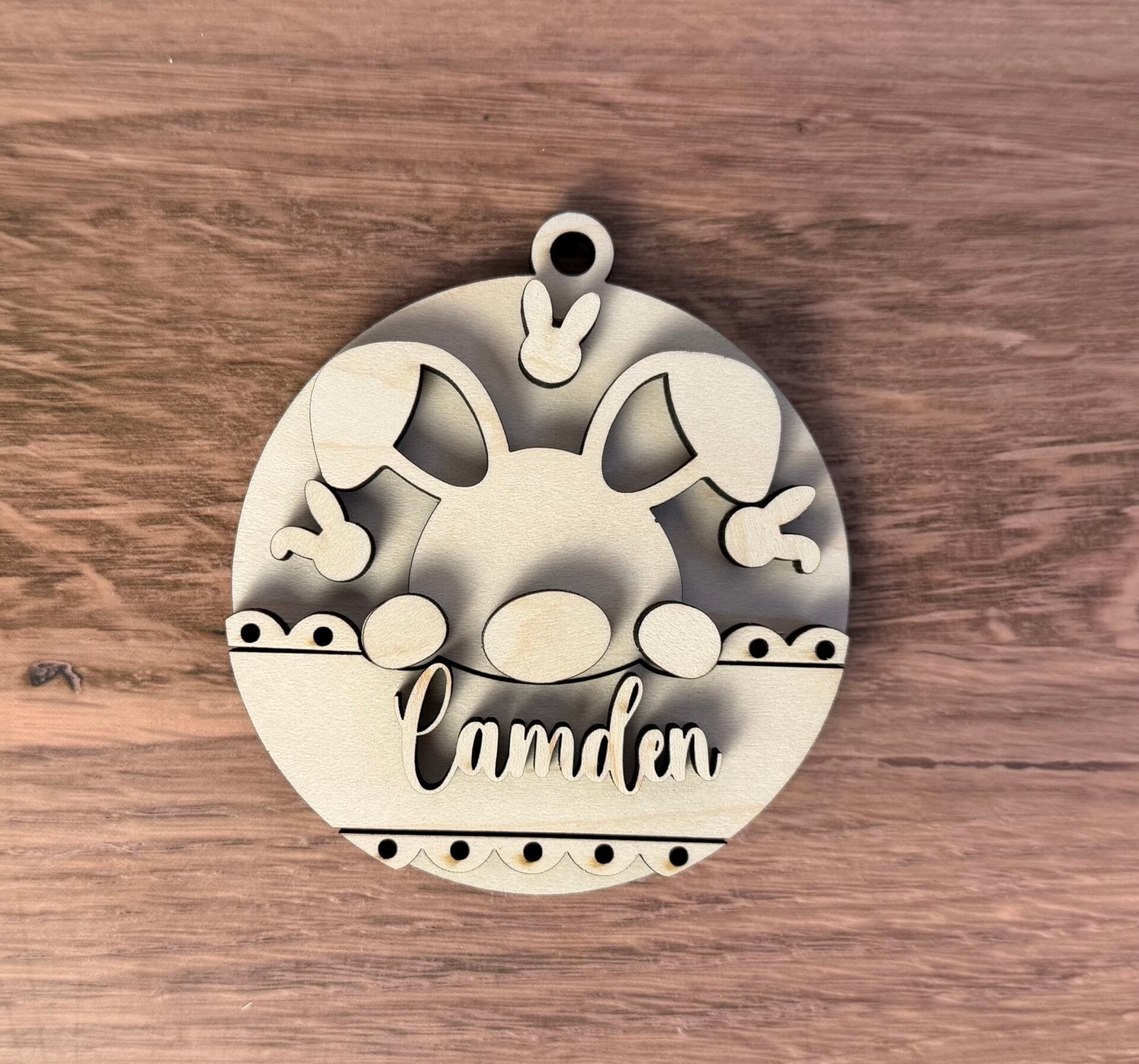 Easter Bunny Basket Tags Ornaments Personalized - Image 4