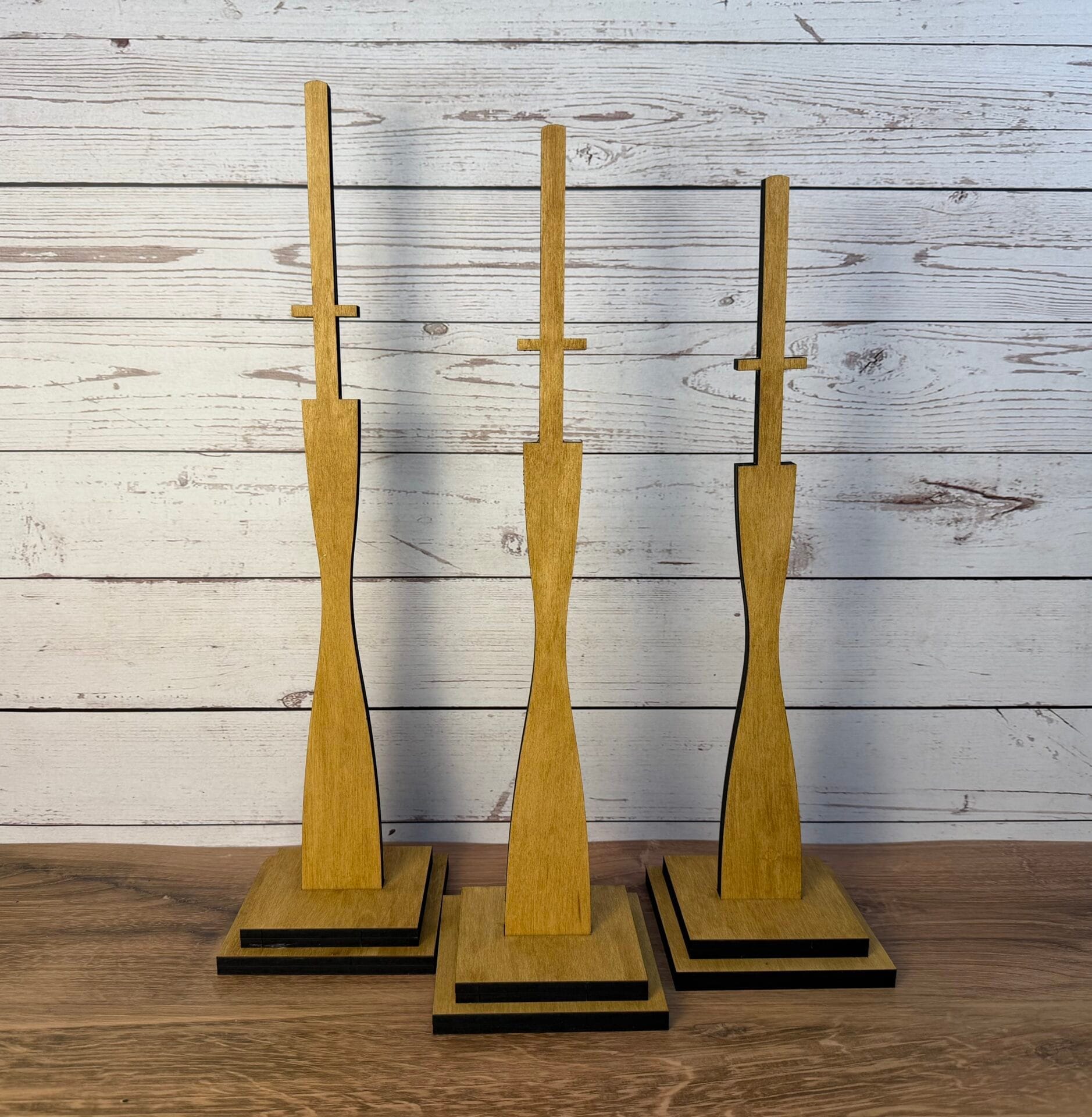 Pennant Stands 2 Interchangeable Set of 3