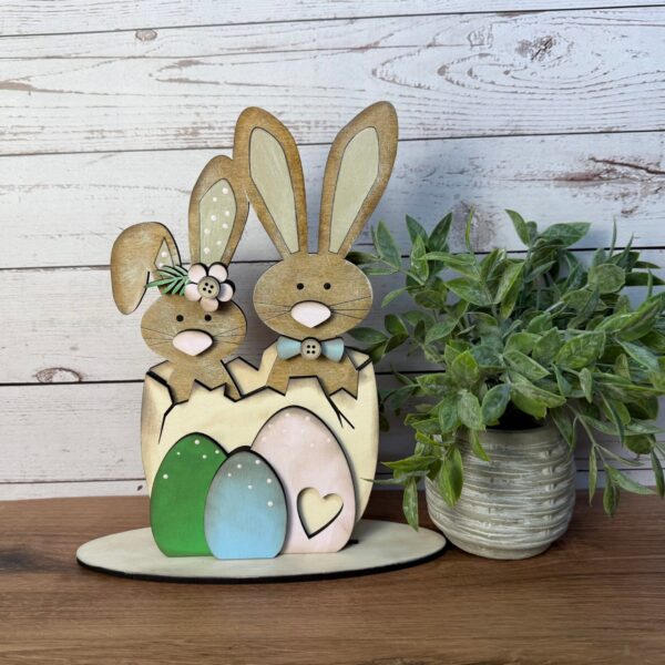 Egg Sitter Bunnies Shelf Sitter