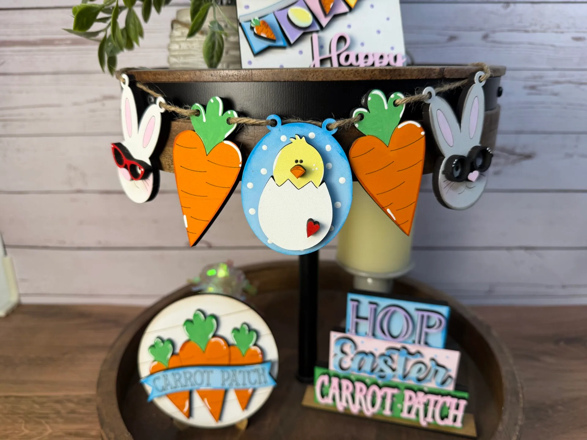 Easter Carrot Patch Tiered Tray Individual Pieces - Image 6