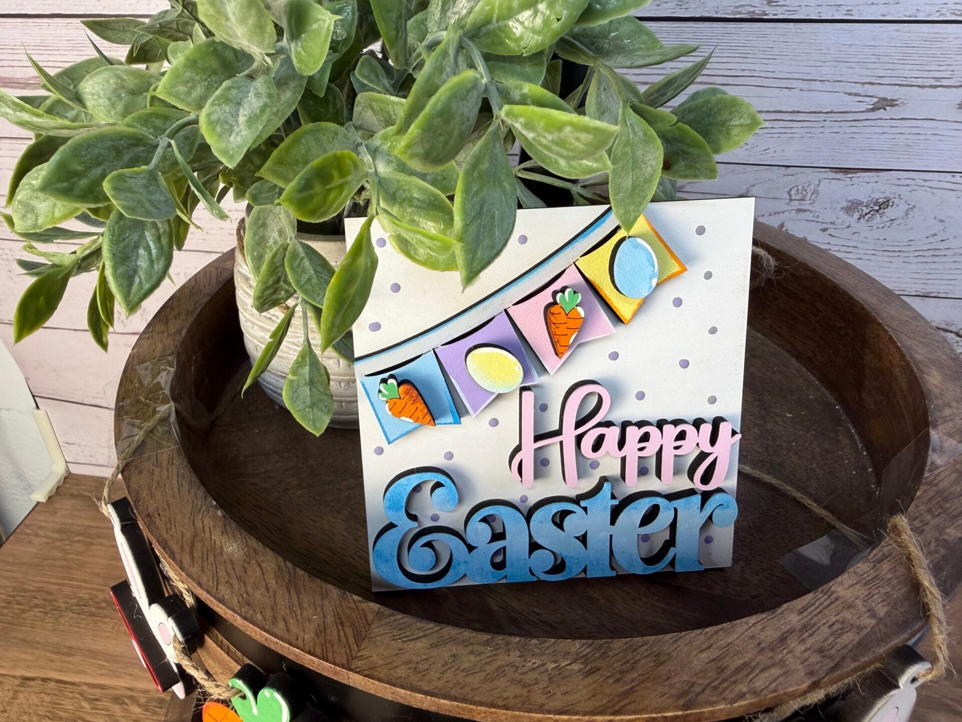 Easter Carrot Patch Tiered Tray 5 Piece Set - Image 6