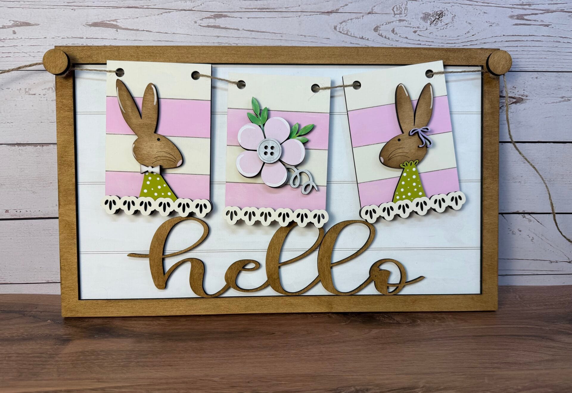 Banner Easter Bunnies Interchangeable