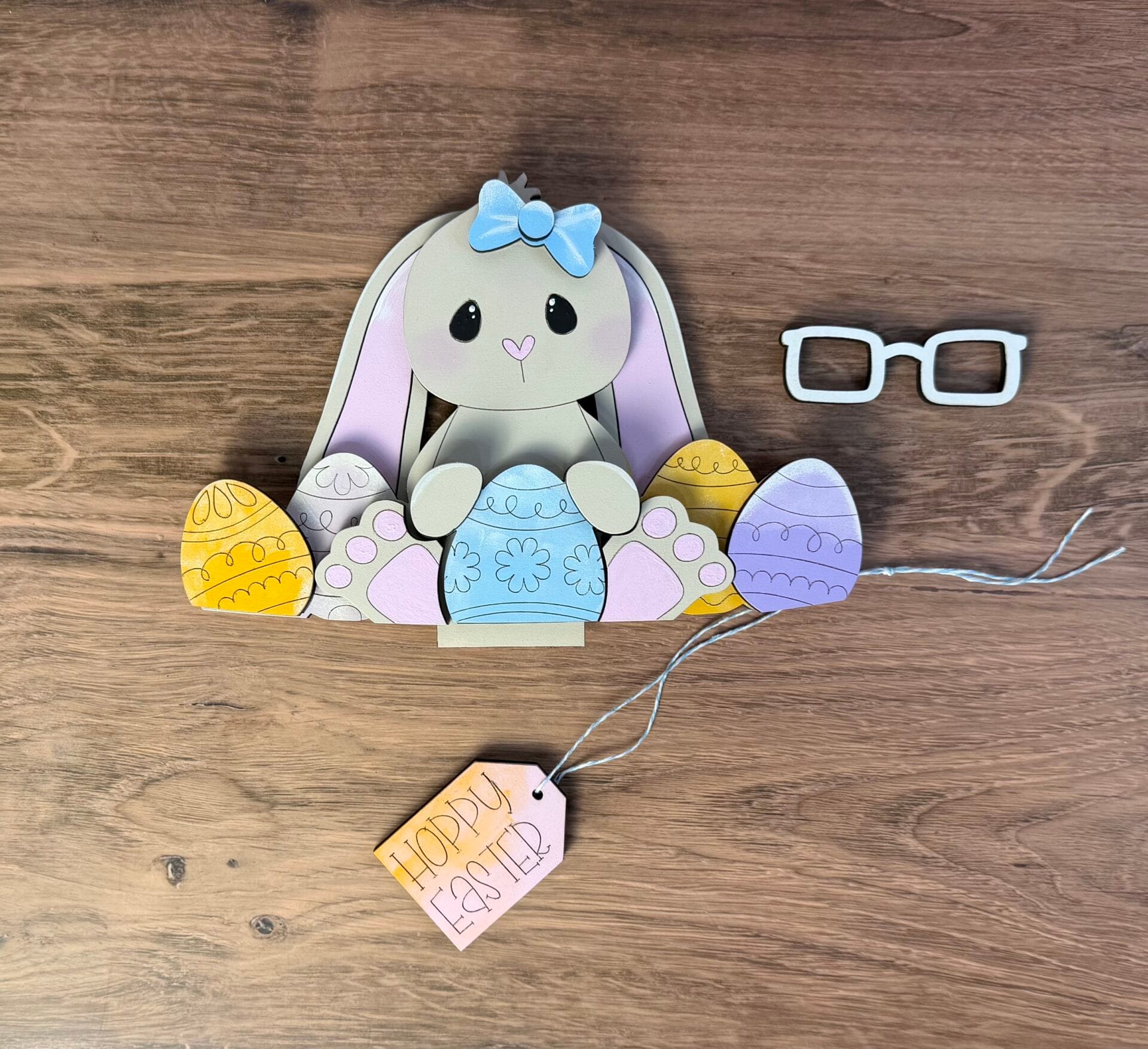 Easter Bunny Eggs For Large Flower Basket Interchangeable Weave Basket - Image 5