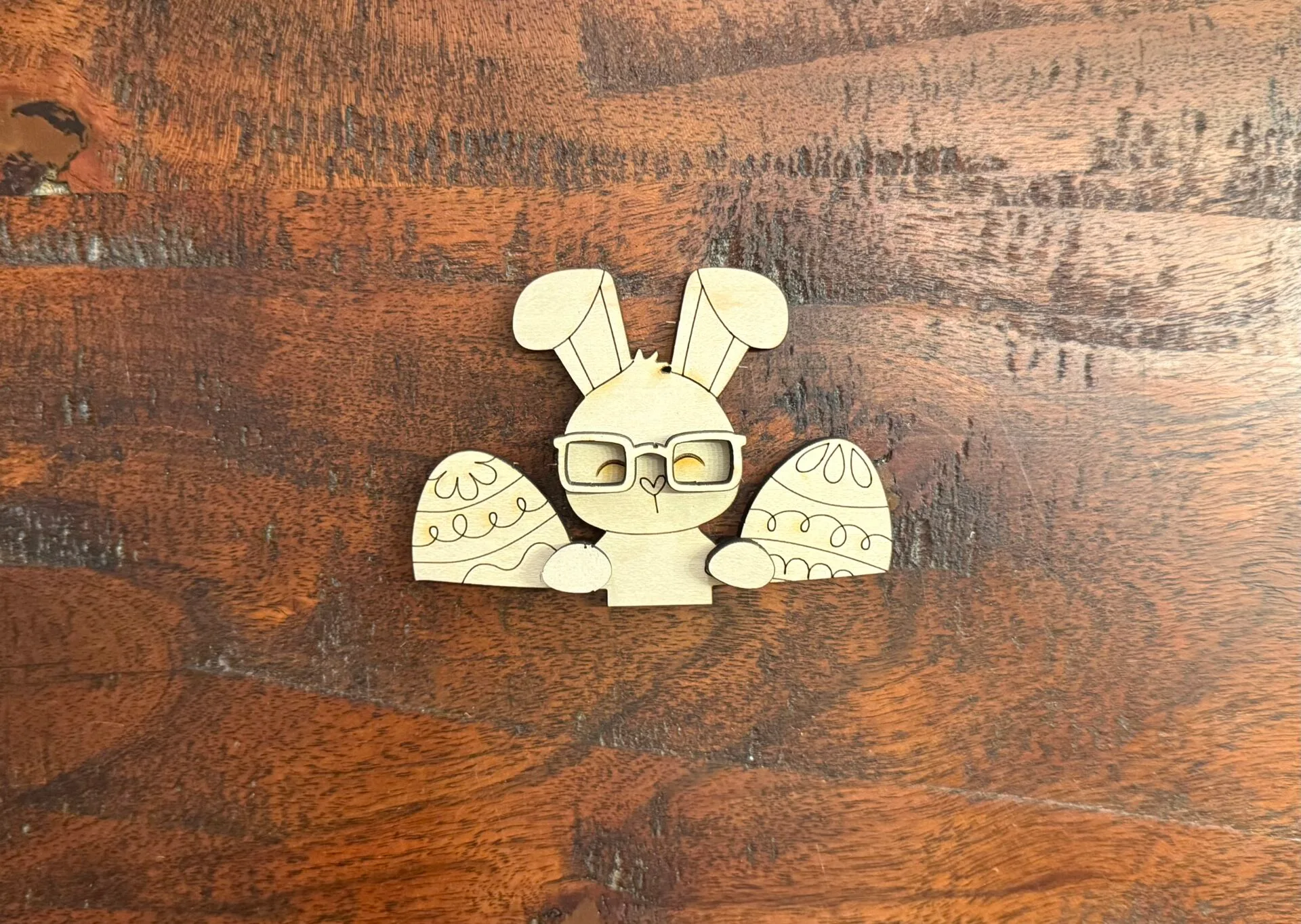 Easter Bunny For Small Flower Basket Interchangeable Weave Basket - Image 2