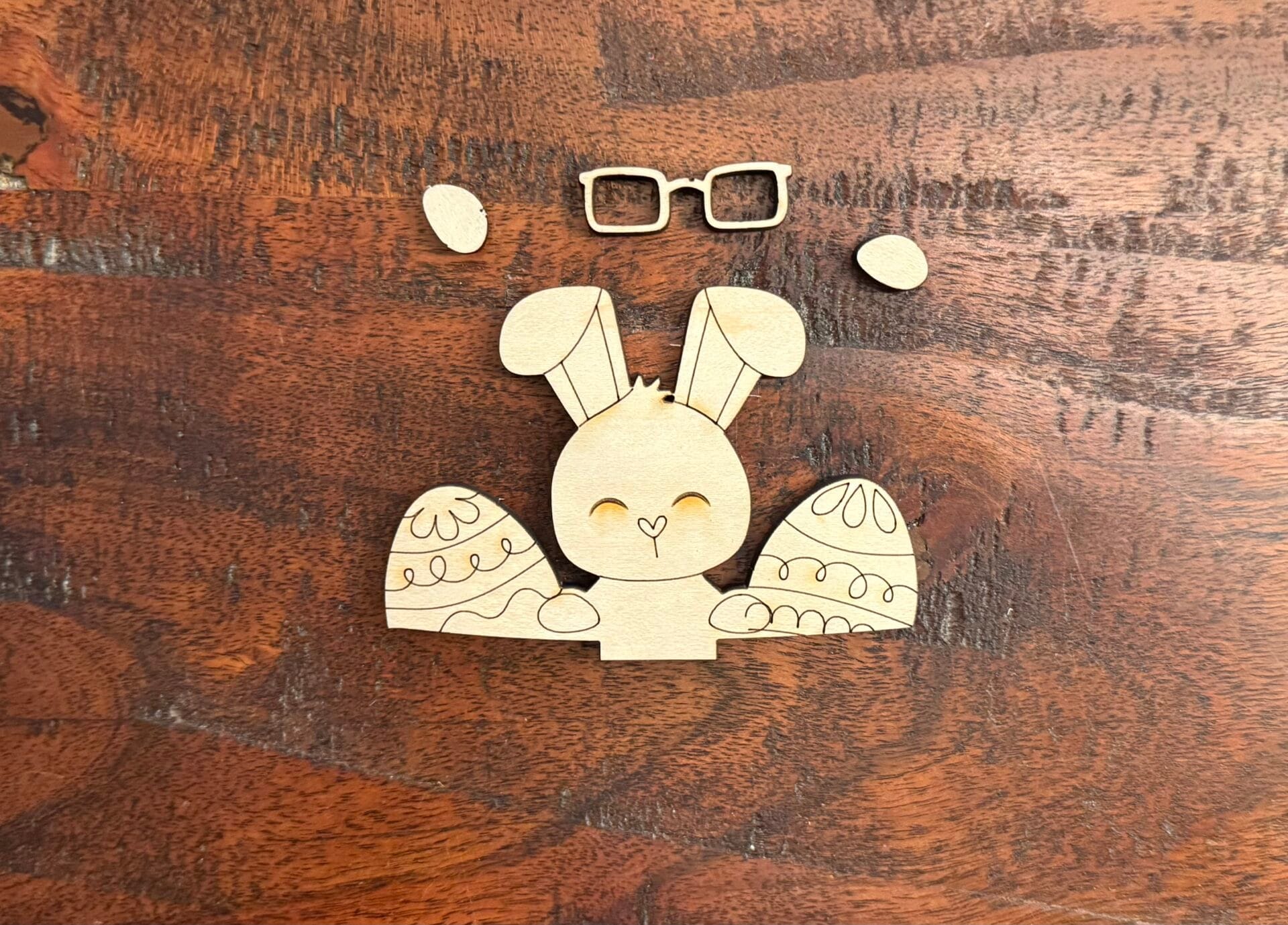 Easter Bunny For Small Flower Basket Interchangeable Weave Basket - Image 3