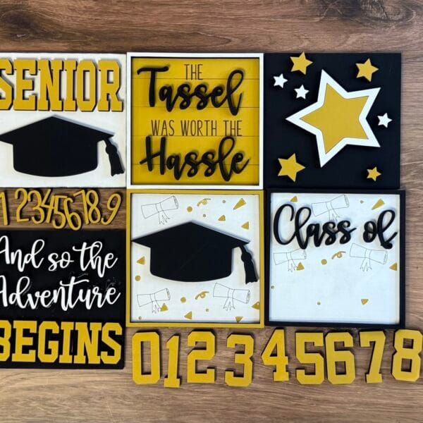 Graduation Interchangeable Squares Mix & Match