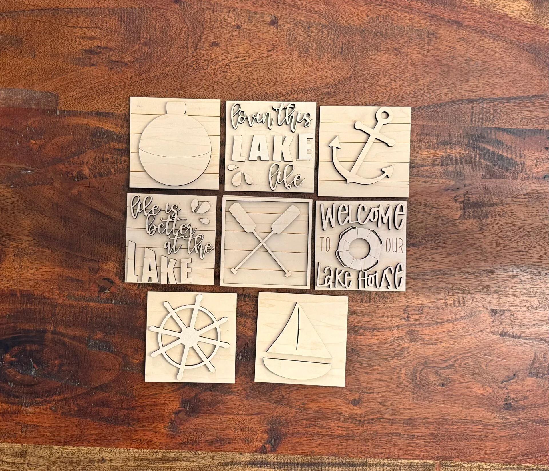 Lakehouse Nautical Interchangeable Squares Mix & Match - Image 4