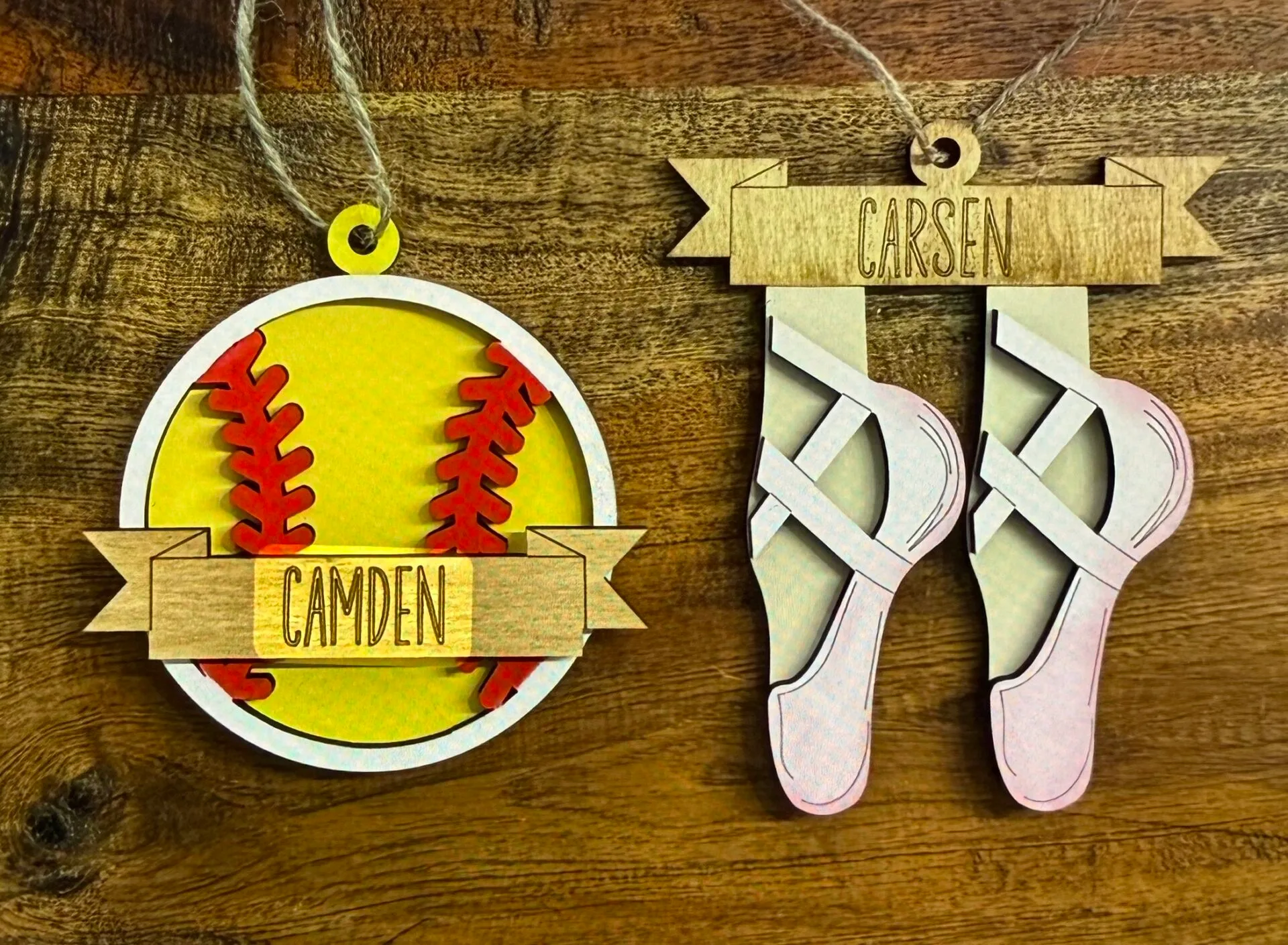 Personalized Sports Tag Ornaments - Image 2