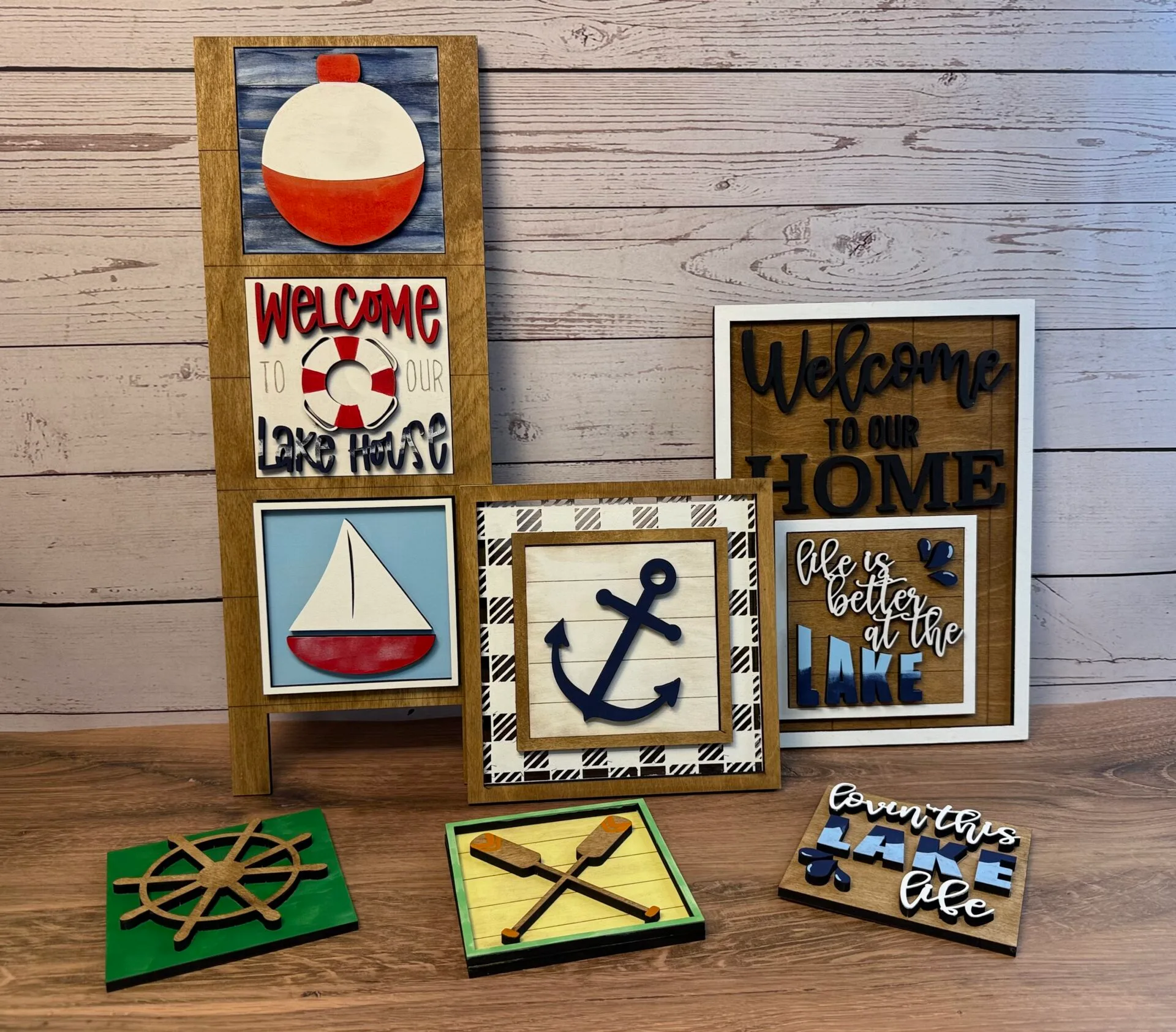 Lakehouse Nautical Interchangeable Squares Mix & Match - Image 3