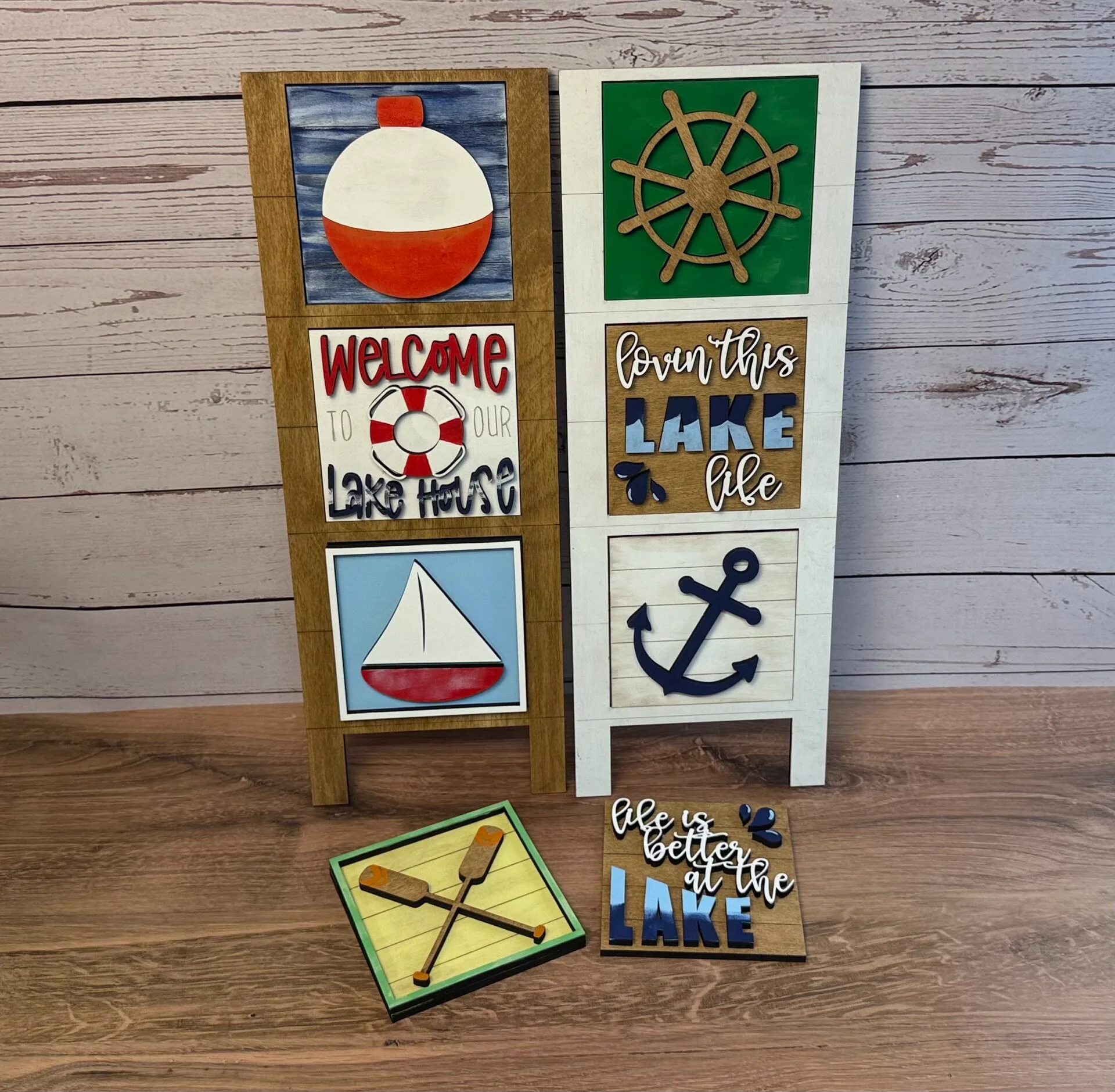 Lakehouse Nautical Interchangeable Squares Mix & Match - Image 2