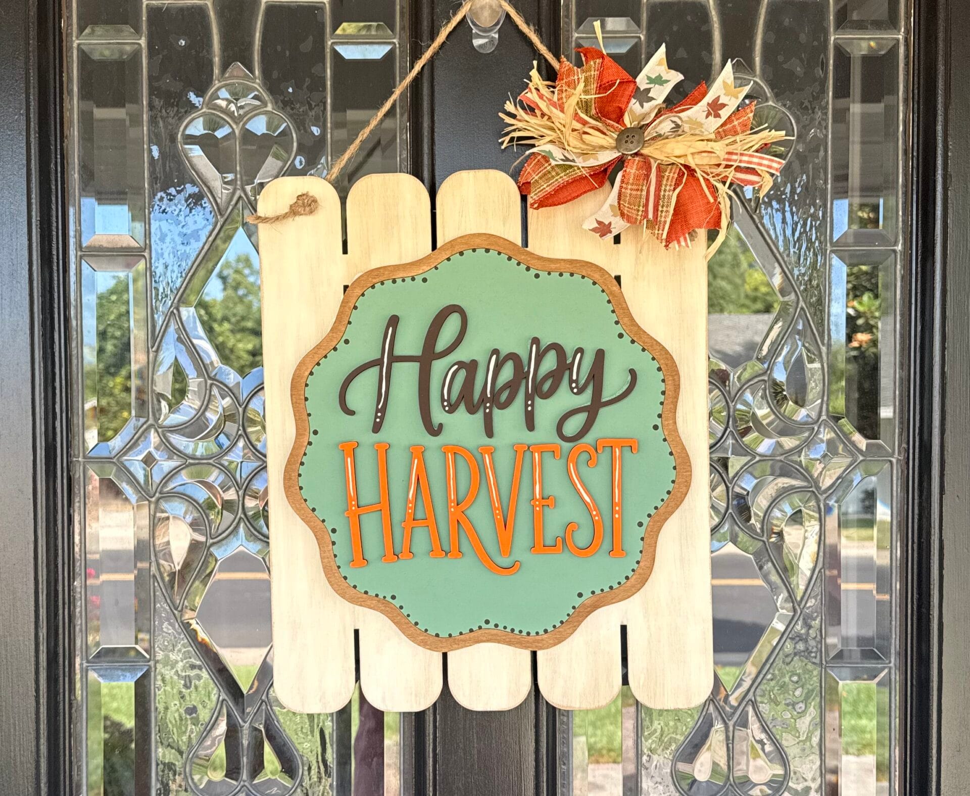 Happy Harvest Fence Door Hanger