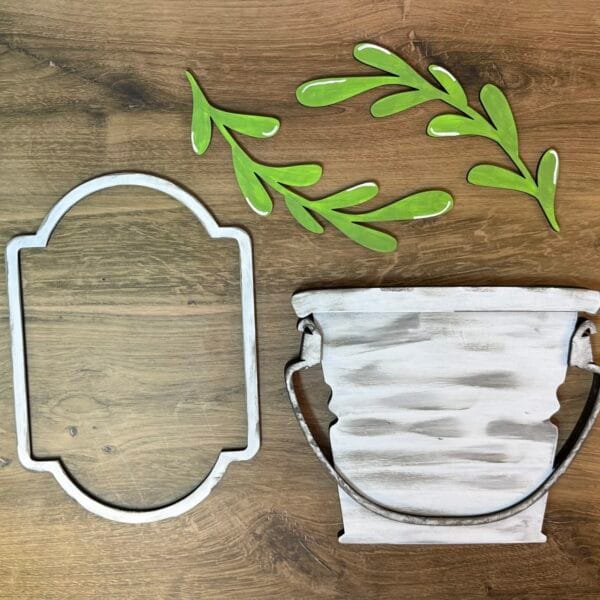 Interchangeable Porch Bucket Sign Leaner ONLY