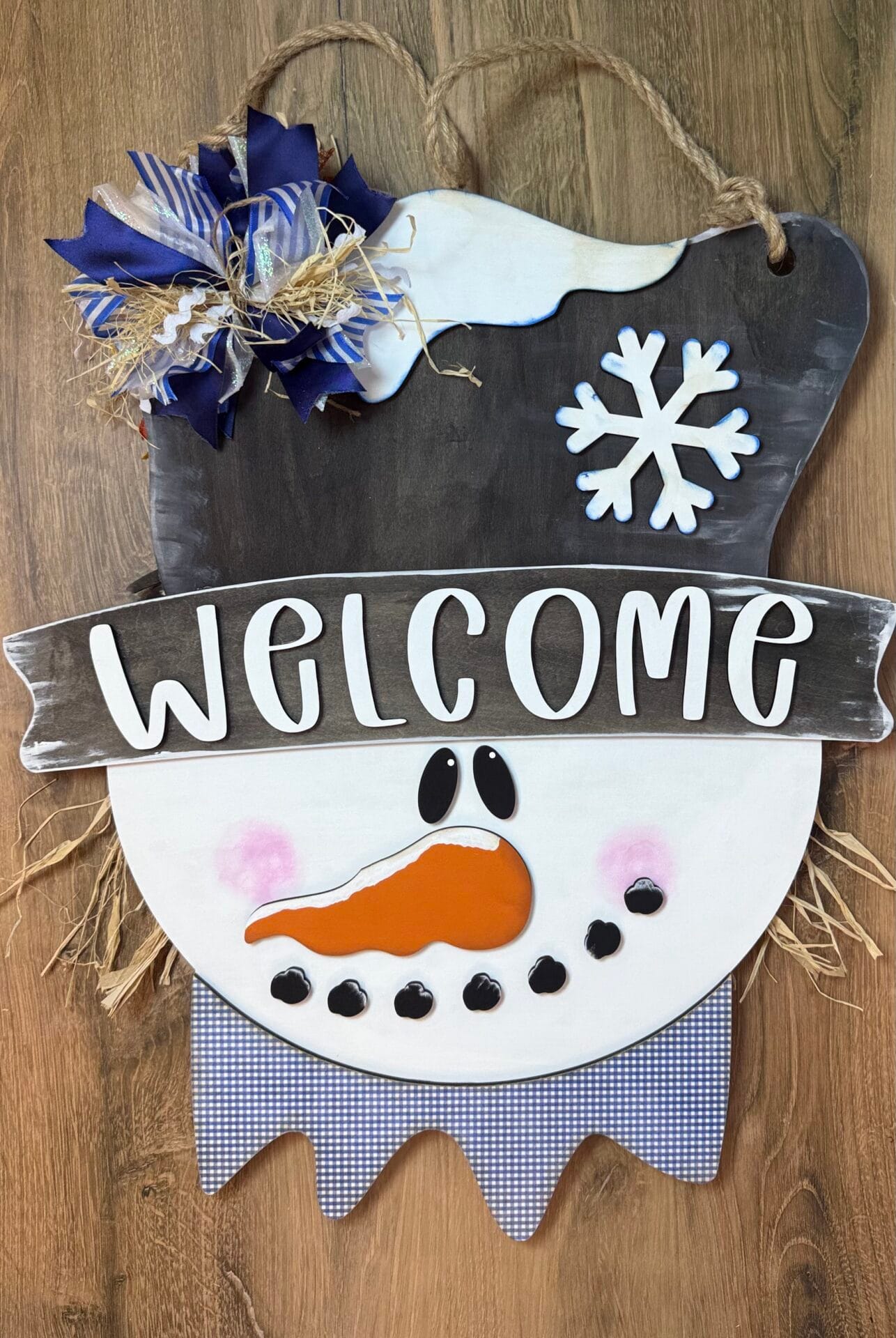 Scarecrow Snowman Reversible Door Hanger - Image 8