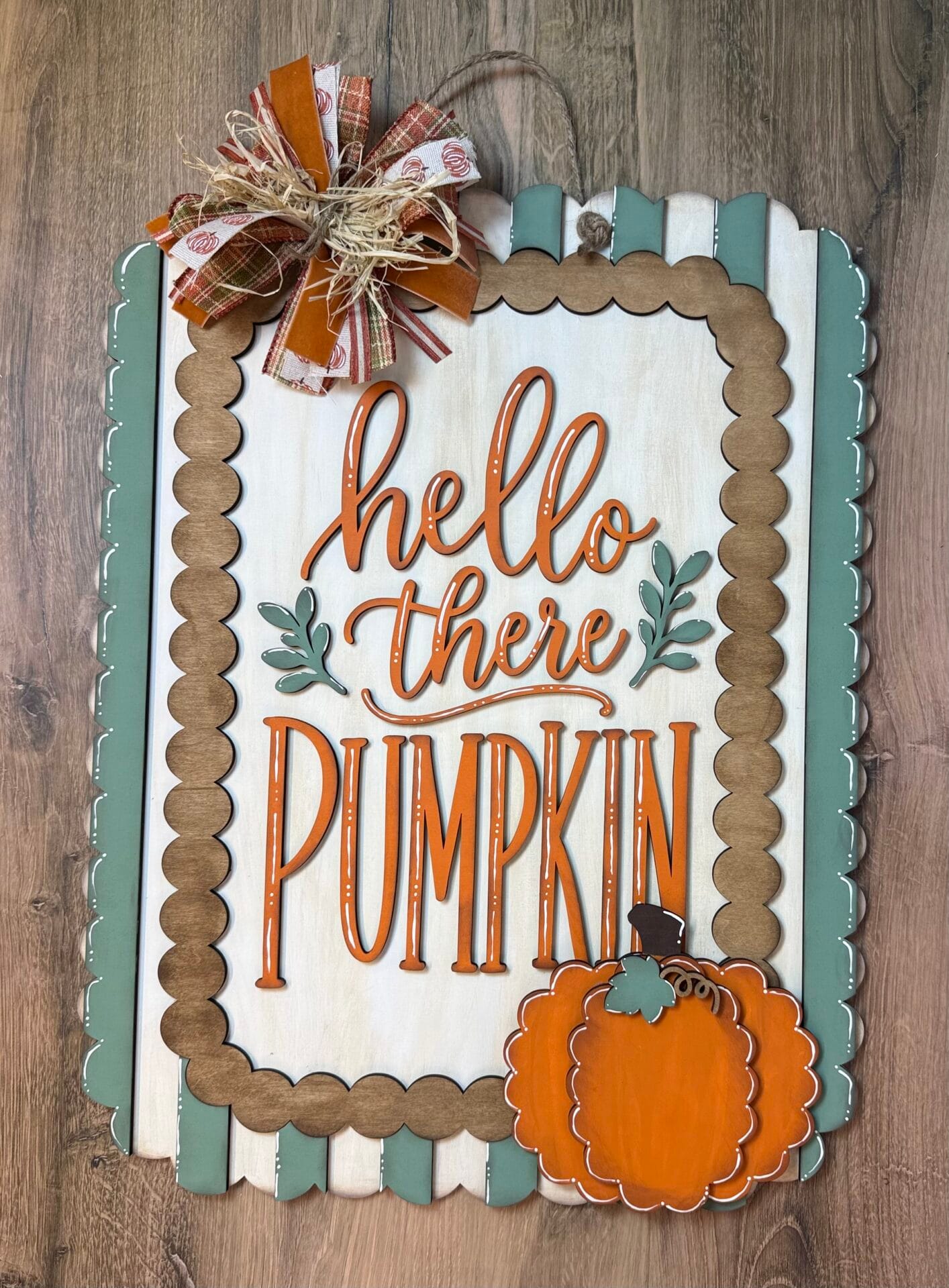 Hello There Pumpkin Door Hanger - Image 5